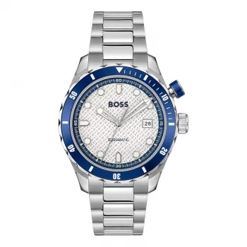 BOSS pánske hodinky 1514212 42mm nerez oceľ modrý ciferník chronograf