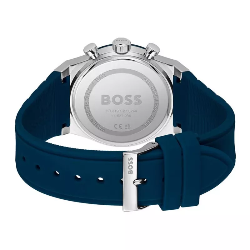 BOSS pánske hodinky 1514243 41mm nerezová oceľ modrý ciferník chronograph
