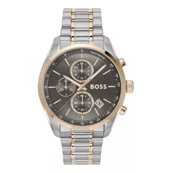 BOSS pánske hodinky 1514252 44mm quartz chronograf nehrdzavejúca oceľ silikón čierna