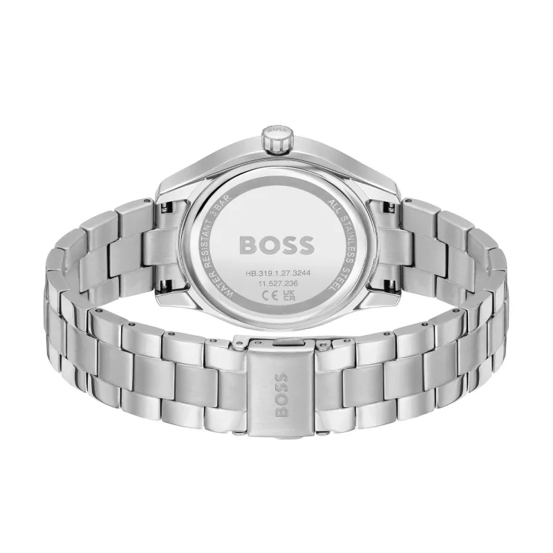 BOSS Peak unisex quartz hodinky 38mm oceľ čierny ciferník