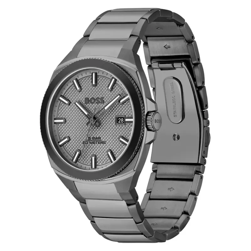 BOSS Skymaster pánske quartz hodinky 1514137 41 mm modrý ciferník nehrdzavejúca oceľ mesh
