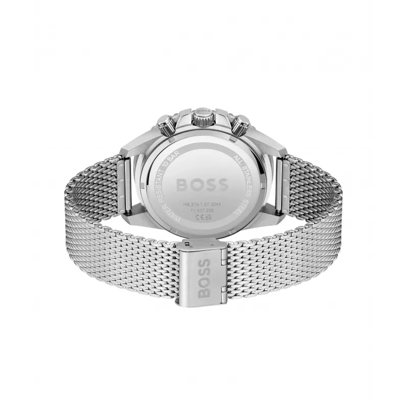 BOSS Velocity pánske chronograf hodinky 1513905 46 mm čierny silikón