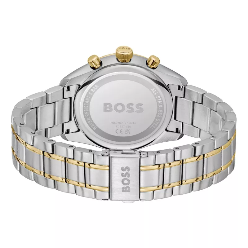 BOSS Velocity pánske quartz chronografy hodinky 1514227 44mm čierny silikón