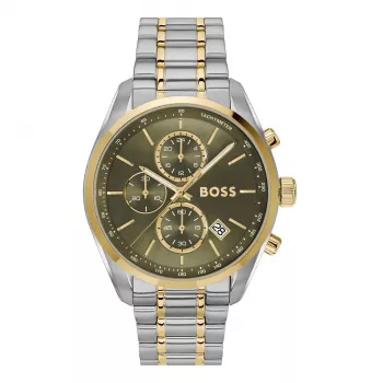 BOSS Velocity pánske quartz chronografy hodinky 1514227 44mm čierny silikón