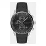 BOSS pánske hodinky 1514224 (44,5 mm) quartz chronograf modrý ciferník hnedý kožený remienok