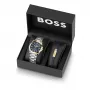 BOSS Watch Man 1570191 (41mm) Pilot Edition quartz nerezová oceľ koža hnedá