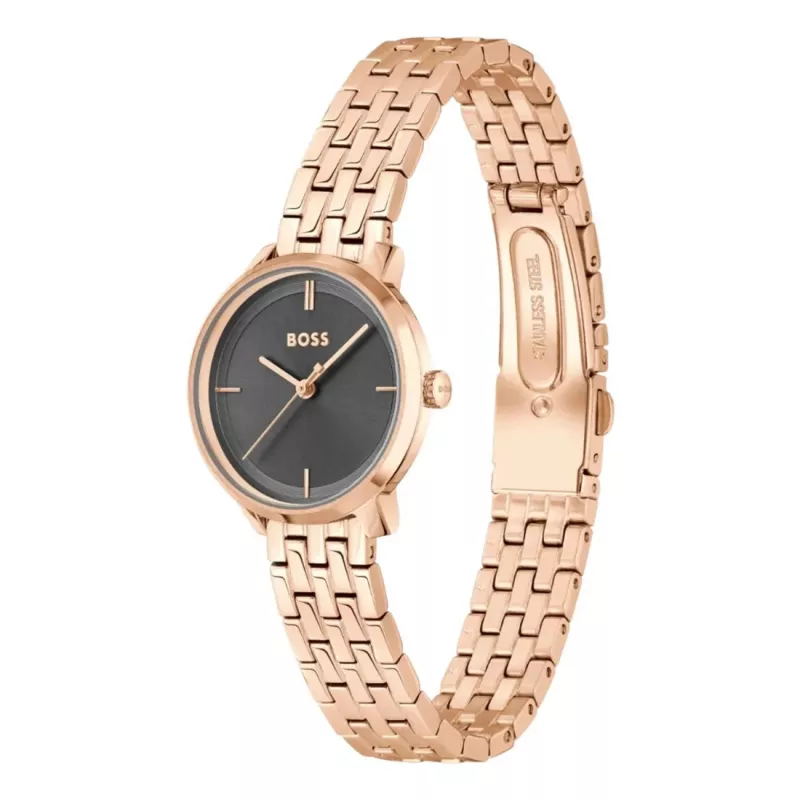 BOSS dámske hodinky 1502820 quartz hodinky 28mm oceľ mesh strieborná