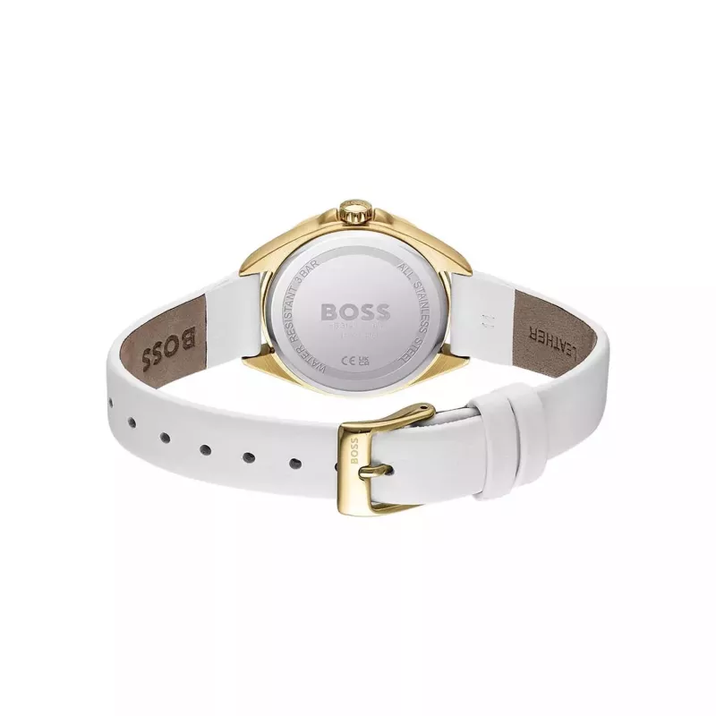 BOSS dámske Purity 1502619 quartz analógové hodinky 39mm strieborná nerezová oceľ mesh