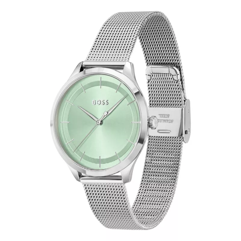 BOSS dámske hodinky 1502636 36mm strieborná oceľ quartz