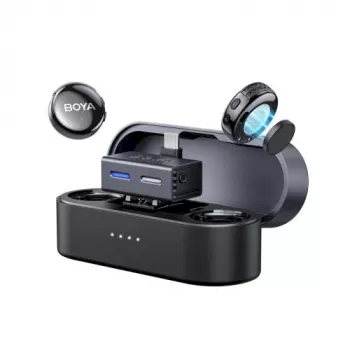 BOYA BOYALINK 3-02 bezdrôtový mikrofónový systém 2,4 GHz USB-C - čierny