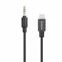 BOYA BY-K1 3,5mm TRRS konektor samec na Lightning konektor samec audio adaptérový kábel (20 cm, čierny)