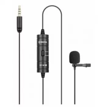 BOYA BY-M1S všesmerový lavalier mikrofón, 3,5-mm konektor, čierny