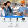BOYA Mini 2-01 bezdrôtový mikrofónový systém 2,4 GHz s 2 vysielačmi a 2 prijímačmi (USB-C a Lightning) čierny