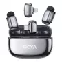 Bezdrôtový mikrofón Boya mini 2-01 Lightning/USB-C, mesačné striebro (BOYA mini 2-01-Space Gray)