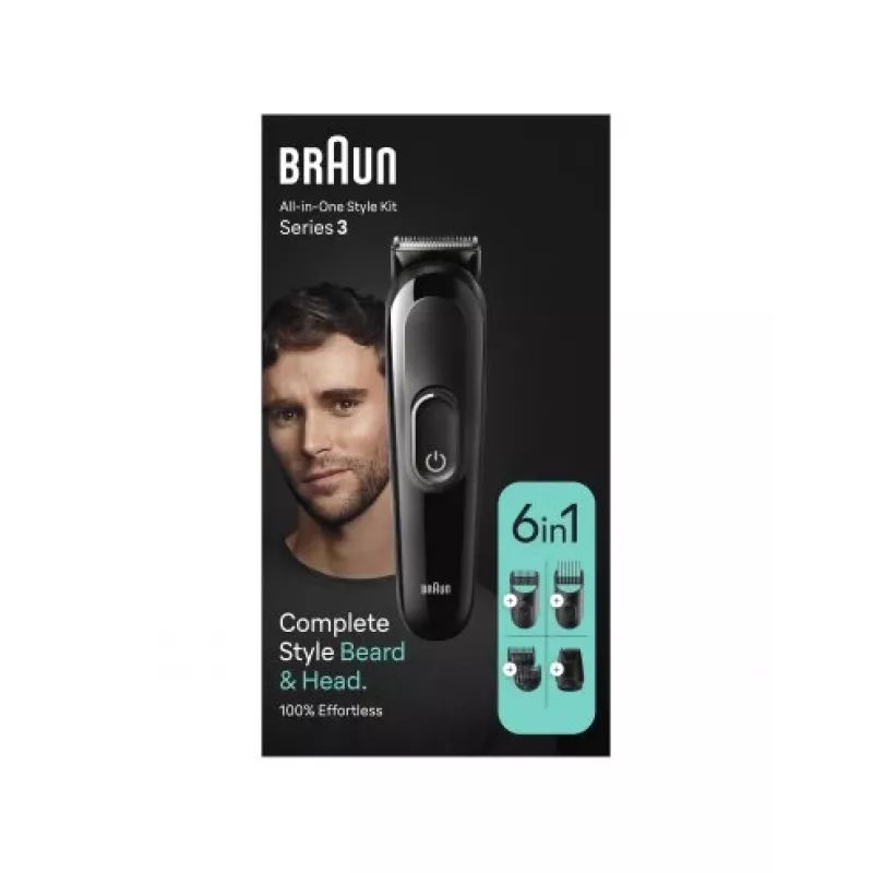 Braun MGK 3420 All-in-One Multi-Grooming zastrihávač 6-in-1 kit pre tvár, vlasy, nos a uši
