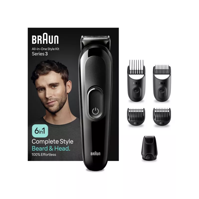 Braun MGK 3420 All-in-One Multi-Grooming zastrihávač 6-in-1 kit pre tvár, vlasy, nos a uši