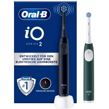 Braun Oral-B iO Series 2 Duo elektrická zubná kefka Night Black & Forest Green