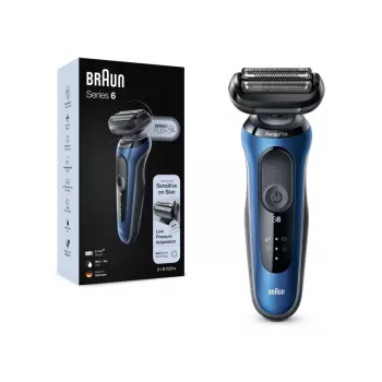 Braun Series 61 - B1000s elektrický holiaci strojček mokré & suché holenie modrý
