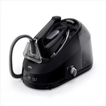BRAUN parný generátor IS5249BK - 2400 W, 7,5 bar, 2 l nádrž, čierna/sivá