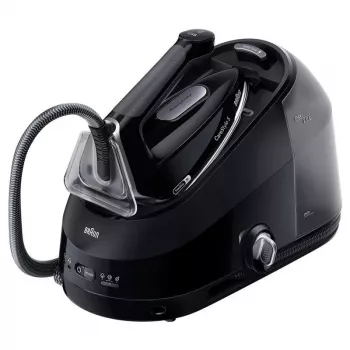 BRAUN parný generátor IS5249BK - 2400 W, 7,5 bar, 2 l nádrž, čierna/sivá