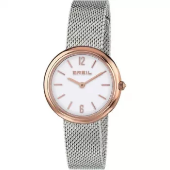 BREIL TW1777 dámske quartz hodinky 35mm strieborný mesh náramok z nerezovej ocele