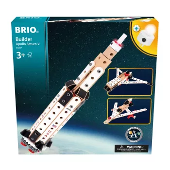 BRIO Builder NASA Apollo Saturn V stavebnica, 34 dielov, od 3 rokov