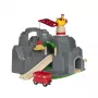 BRIO World žeriav a horský tunel drevená železnica sada