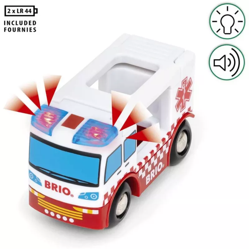 BRIO World sanitka hračkárske vozidlo