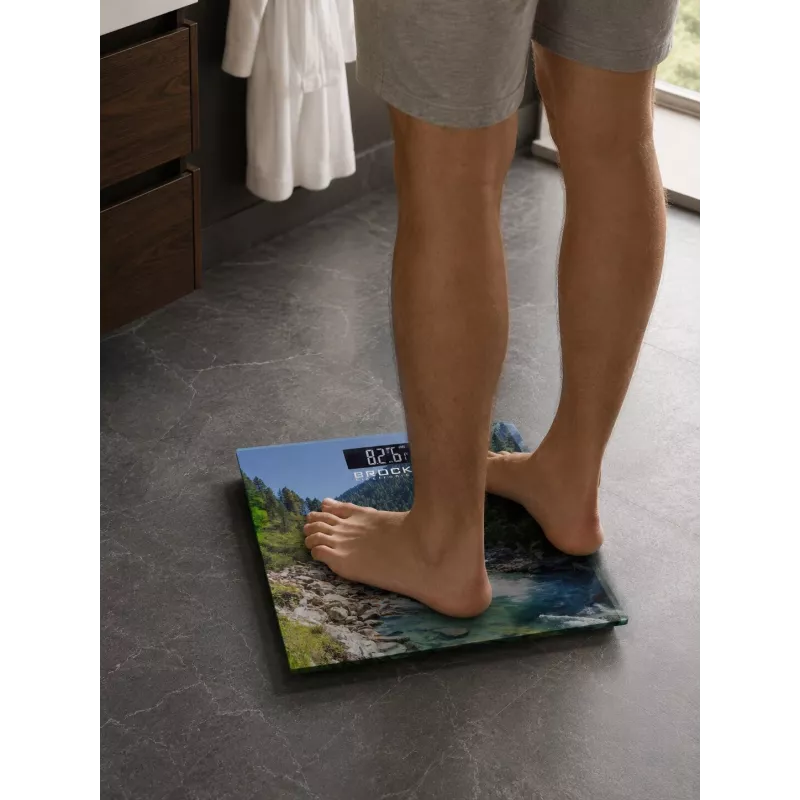 Brock BS 004 kúpeľňová váha, 2x batérie AAA v balení