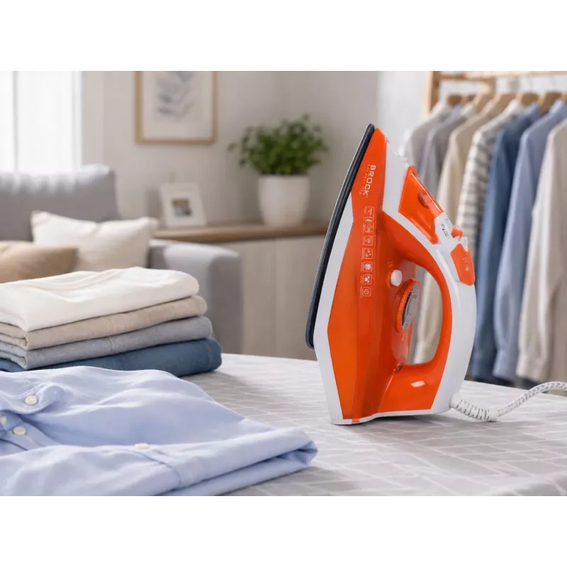 Brock BSI 5503 OR parná žehlička 2600W keramická žehliaca plocha oranžová