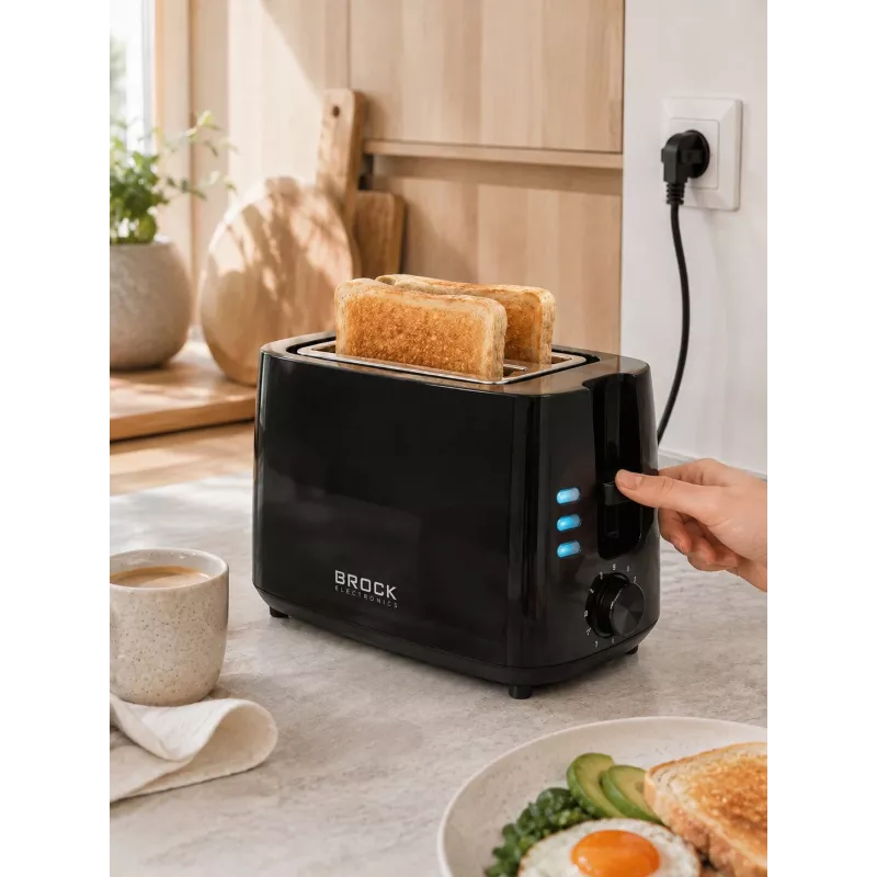 Brock BT 1005 BK hriankovač 800W, čierna