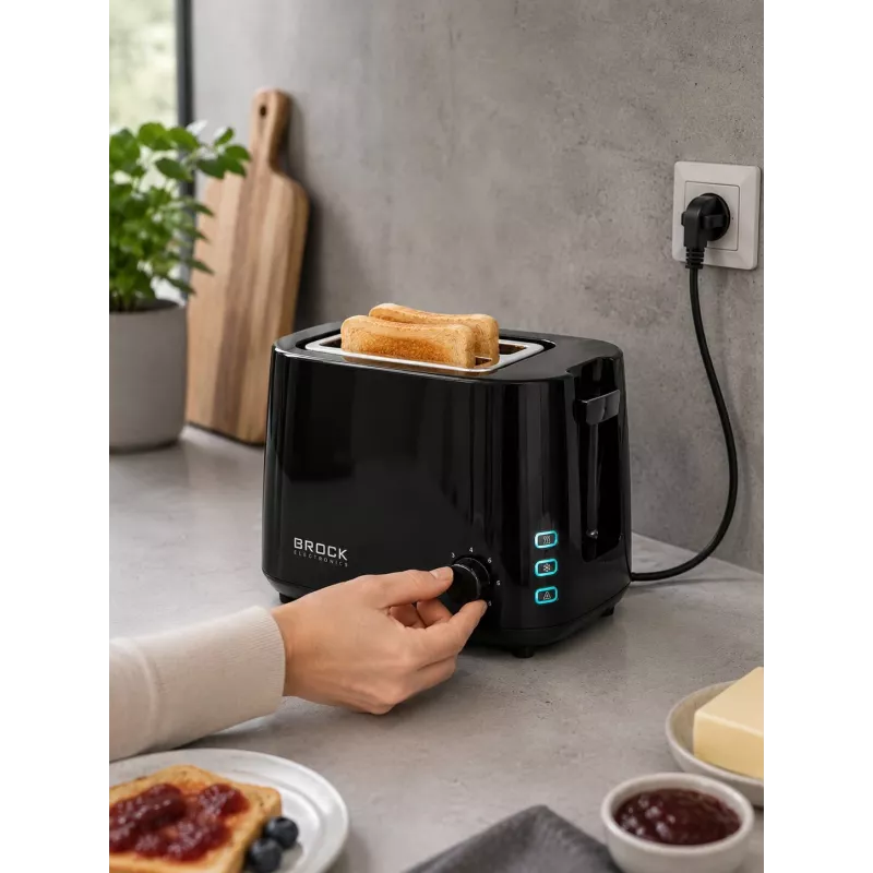 Brock BT 1005 BK hriankovač 800W, čierna