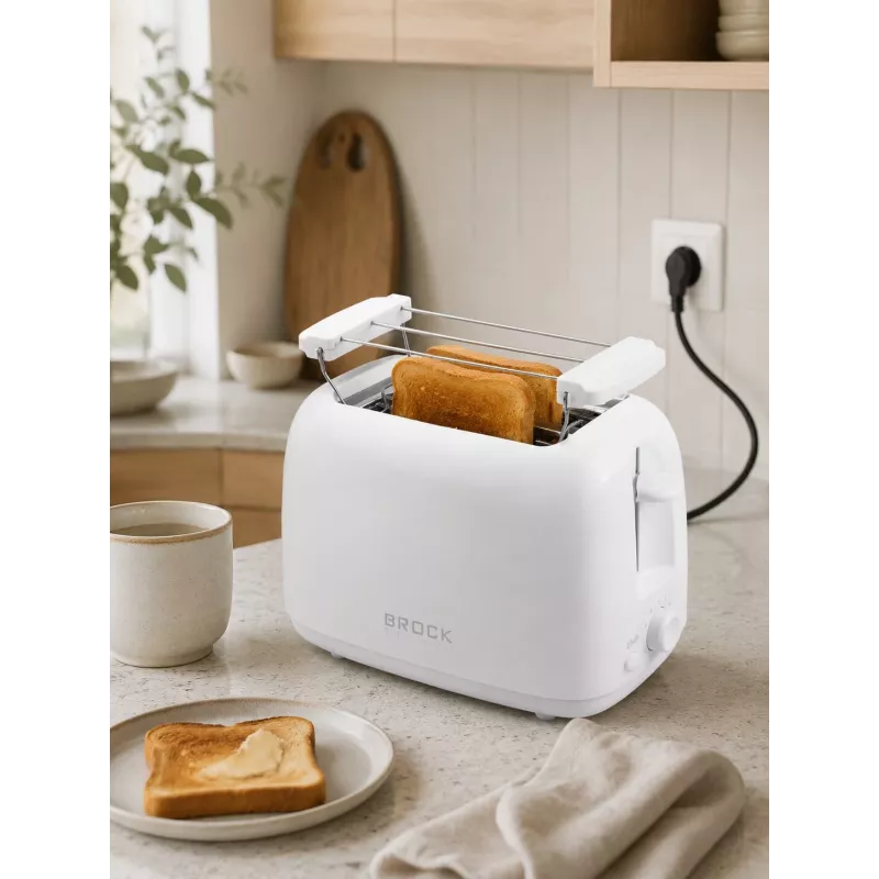 Brock BT 1008 WH hriankovač na 2 plátky 750W biela