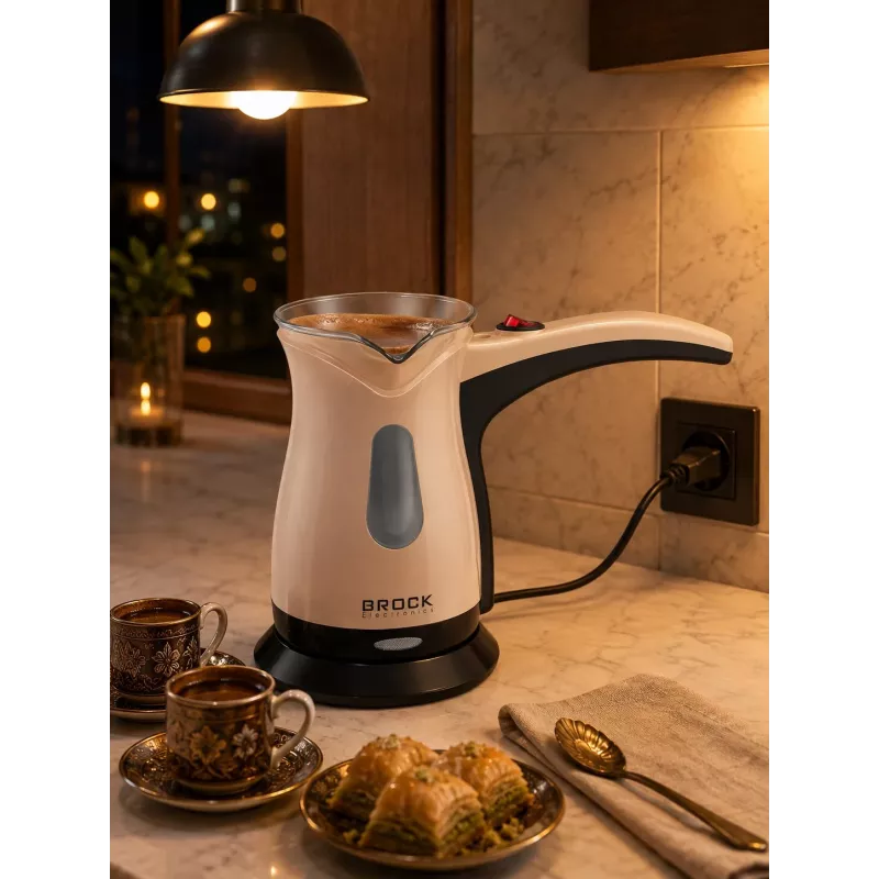 Brock ECP 106 turecký kávovar 0,5L 500W krémová/čierna