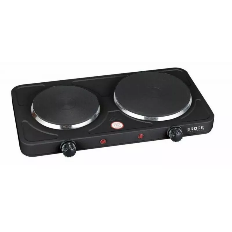 Brock EP 200 BK Dvojplatňový elektrický varič, 2500 W, čierny