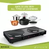 Brock EP 200 BK Dvojplatňový elektrický varič, 2500 W, čierny
