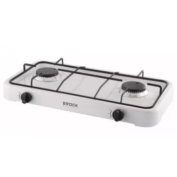 Brock GS 002 W Dvojplatničkový plynový varič, biely