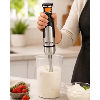Brock HB 8001 S tyčový mixér 700W, čierna/nehrdzavejúca oceľ