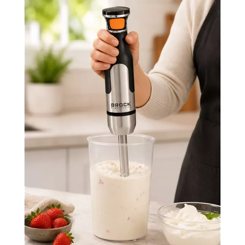 Brock HB 8001 S tyčový mixér 700W, čierna/nehrdzavejúca oceľ
