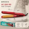 Keramická krepovačka na vlasy Brock HC 2001 RD, 25 W, červená