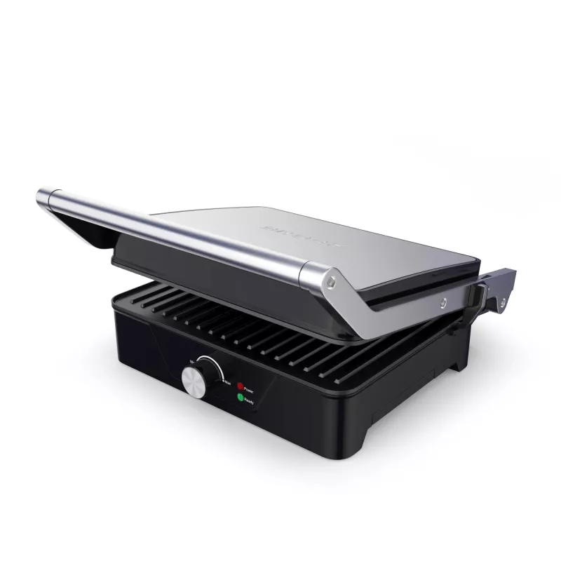 Brock HCG 5000 SS Elektrický kontaktný gril 2000W, čierna/oceľ