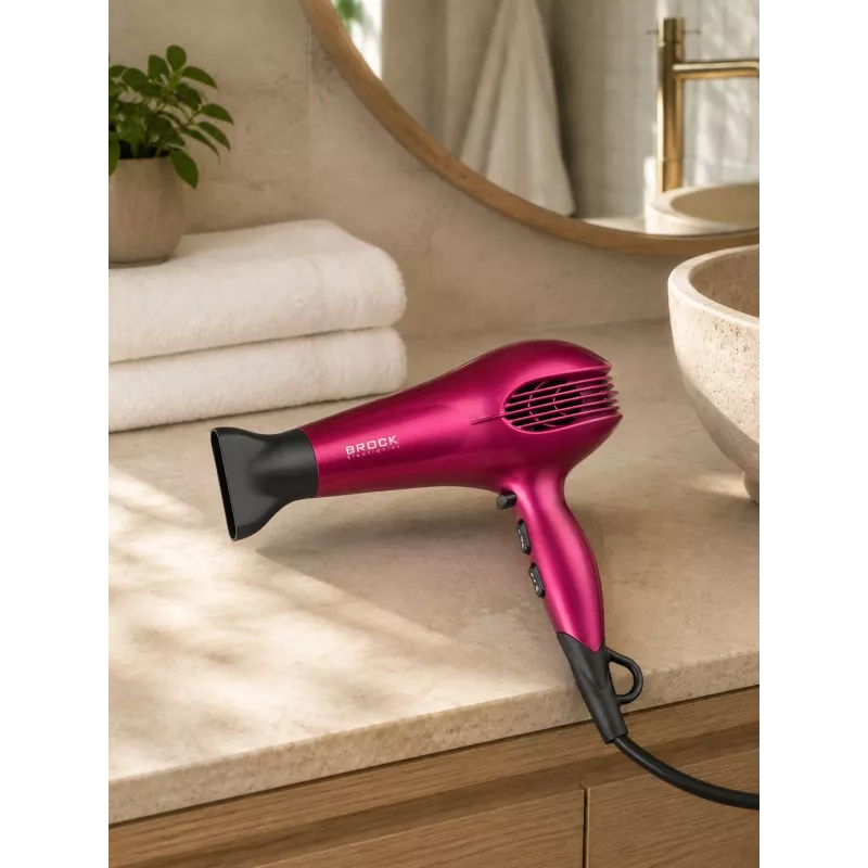 Brock HD 9501 PK fén na vlasy 1800W, ružová
