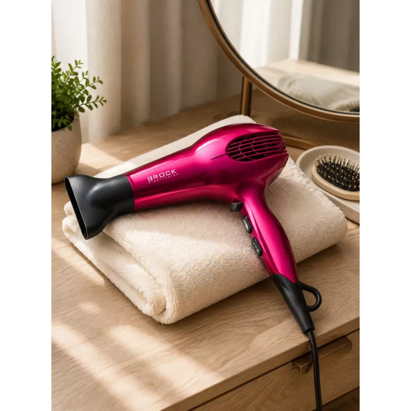 Brock HD 9501 PK fén na vlasy 1800W, ružová