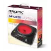 Jednoplatňový varič Brock HPI 3001 BK 1200W, 17,7 cm, čierny