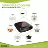 Jednoplatňový varič Brock HPI 3001 BK 1200W, 17,7 cm, čierny