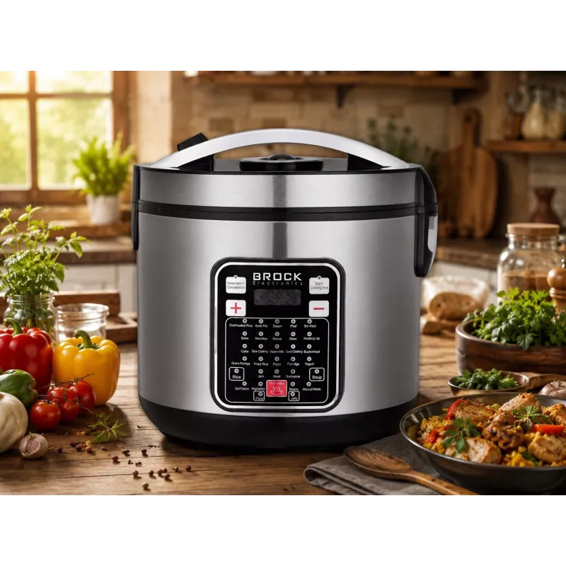 Brock MC 3203 multifunkčný hrniec 5L 900W čierna/nehrdzavejúca oceľ