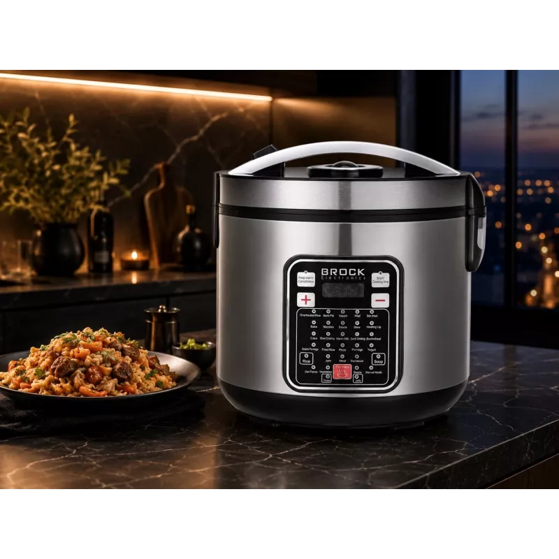 Brock MC 3203 multifunkčný hrniec 5L 900W čierna/nehrdzavejúca oceľ