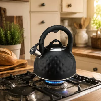 Brock MWK 003 BK La Cuisinette Elektrická kanvica 2,5 l 2200 W čierna/oceľ