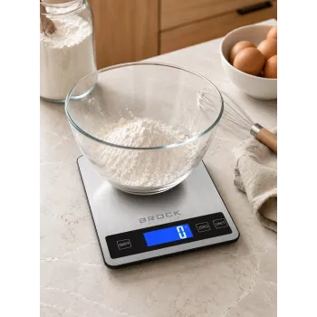 Brock SKS 1008 digitálna kuchynská váha vo veľkom prevedení s LED displejom