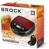 Brock SSM 2001 RD sendvičovač 750W červená